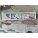 4 pcs Name tag, Velcro, Khaki text on MultiCam