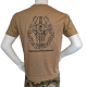 LANCER - T-shirt, MTS-Khaki m. Gardehusarregimentets Regimentsmærke