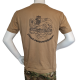 LANCER - T-shirt, MTS-Khaki m. Jydske Dragonregiments Regimentsmærke