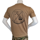 LANCER - T-shirt, MTS-Khaki m. Jydske Dragonregiments Regimentsmærke