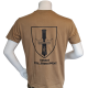 LANCER - T-shirt, MTS-Khaki m. Den Kgl. Livgardes Regimentsmærke