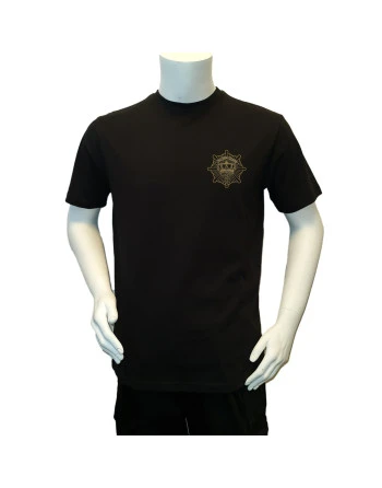 LANCER - T-shirt, Sort m. Den Kgl. Livgardes Regimentsmærke trykt på brystet