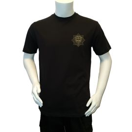 LANCER - T-shirt, Sort m. Den Kgl. Livgardes Regimentsmærke trykt på brystet