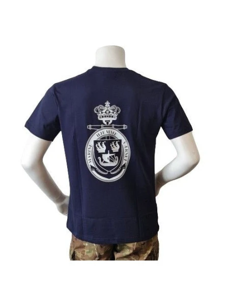 Lancer – T-shirt med Marinehjemmeværnet, tryk på bryst, Marineblå