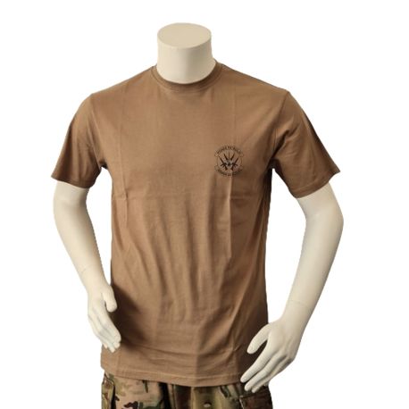 Lancer T-shirt med Pionerpatruljedeling, tryk på bryst, MTS-Khaki