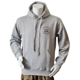 Lancer Hoodie med Pionerpatruljedeling Fyn, tryk på ryg, Grå