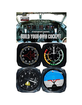 Cockpit bordskånere, sæt med 4 stk.