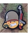 Combat Soldier Smiley, PVC mærke på Velcro