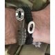 From Soldier To Soldier - Black bracelet, black FSTS silver lock