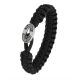 From Soldier To Soldier - Black bracelet, black FSTS silver lock