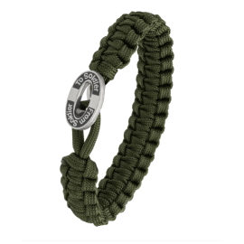 From Soldier To Soldier - Olive bracelet, black FSTS silver lock