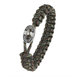 From Soldier To Soldier - Olive bracelet, black FSTS silver lock