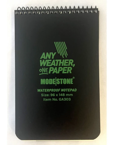 Modestone - Waterproof Taktisk Notebook with Glowpad, Leg pocket size