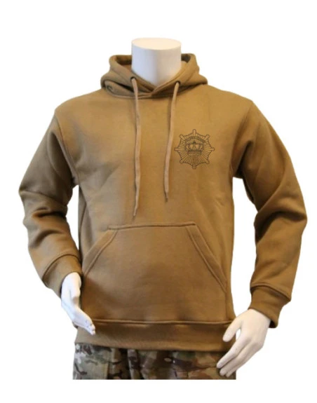 Lancer - Hoodie, MTS-Khaki med LIVGARDEN tryk på ryg