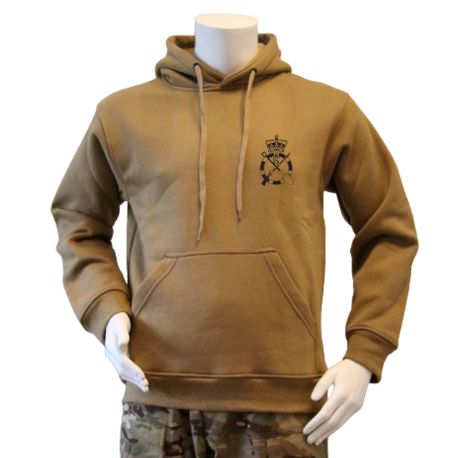 Lancer - Hoodie, MTS-Khaki med INGEINØRREGIMENTET tryk på ryg