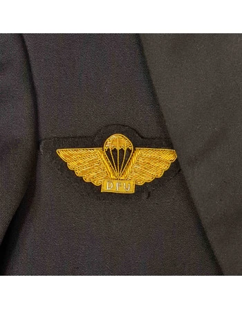 DFU Faldskærmsvinge, Guldbroderi til Selskabsuniform