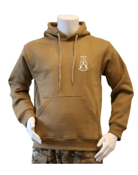 Lancer - Hoodie, Coyote med HÆRENS SERGENTSKOLE tryk på ryg