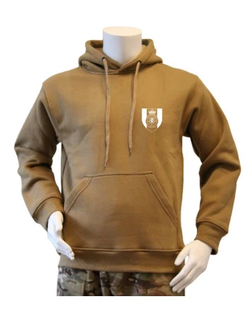 Lancer - Hoodie, Coyote med TRÆNREGIMENTET tryk på ryg