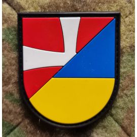 Denmark/Ukraine Shield, PVC patch with Velcro