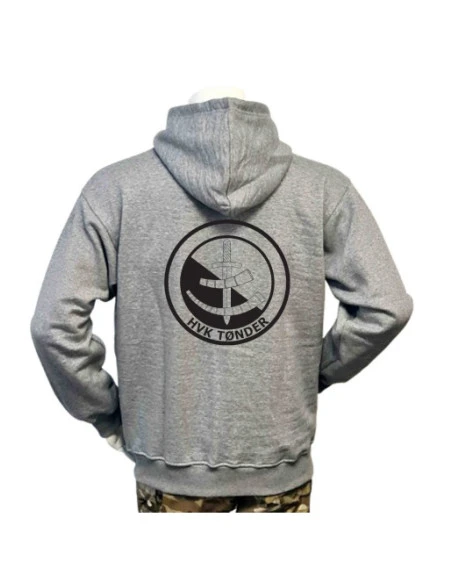 Lancer Hoodie, Grå med HVK TØNDER tryk på ryg