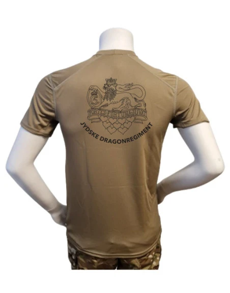 XGO T-shirt, TAN-499 med Jydske Dragonregiment, tryk på bryst