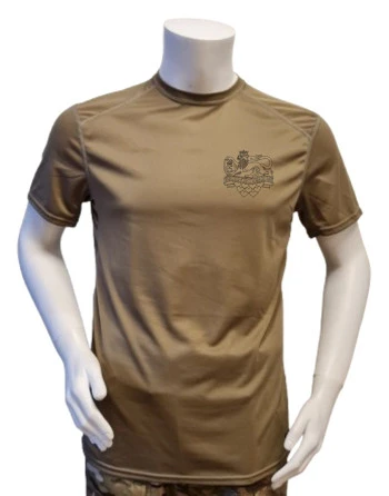 XGO T-shirt, TAN-499 med Jydske Dragonregiment, tryk på bryst