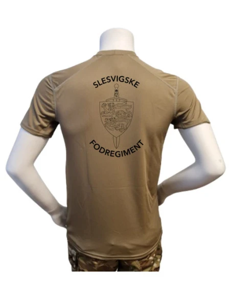 XGO T-shirt, TAN-499 med Slesvigske Fodregiment, tryk på bryst