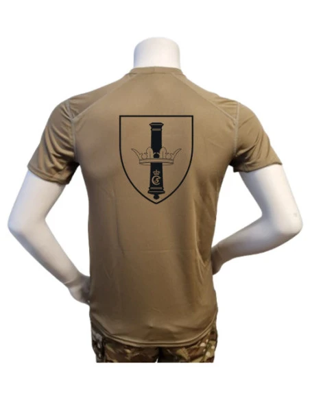 XGO T-shirt, TAN-499 med Danske Artilleriregiment, tryk på bryst