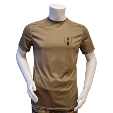 XGO T-shirt, TAN-499 med Danske Artilleriregiment, tryk på bryst