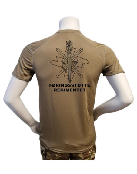 XGO T-shirt, TAN-499 med Føringsstøtteregimentet, tryk på bryst