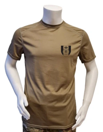 XGO T-shirt, TAN-499 med Trænregimentet, tryk på bryst