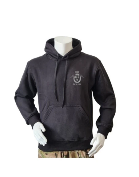 Lancer - Hoodie, Sort med FHV 221 tryk på ryg