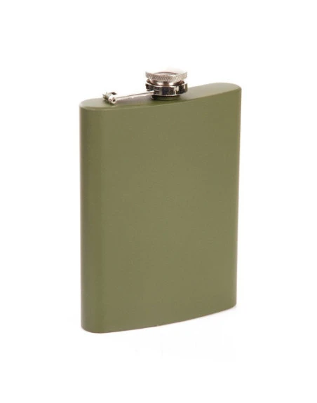 Pocket Flask, 8 oz, Olive