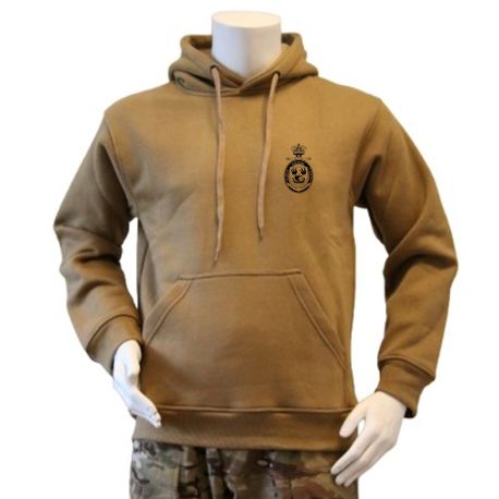 Lancer Hoodie, Coyote med Marinehjemmeværnet tryk på ryg