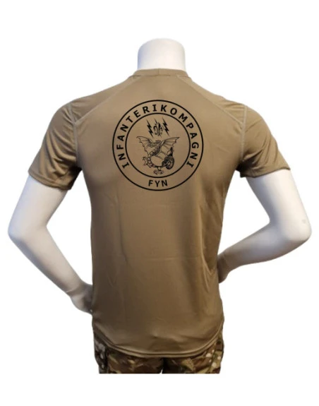 XGO - T-shirt, TAN-499 med Infanterikompagni Fyn, tryk på bryst