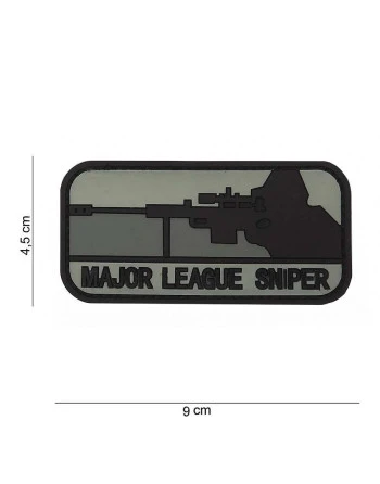 Major League Sniper 3D PVC Patch (Sort/grå)