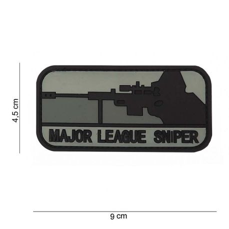 Major League Sniper 3D PVC Patch (Sort/grå)