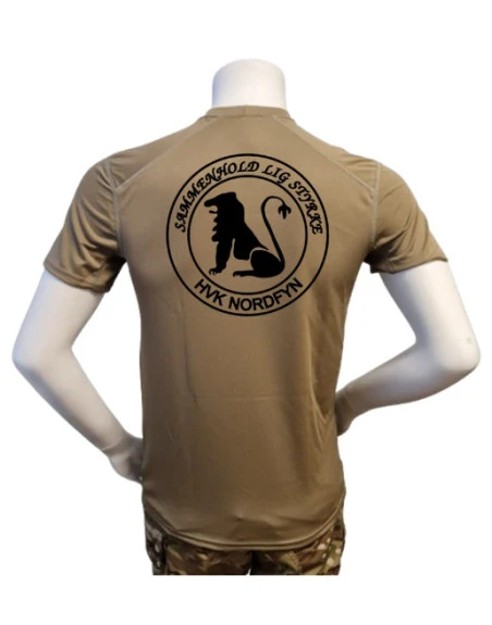 XGO - T-shirt, TAN-499 med HVK Nordfyn, tryk på bryst