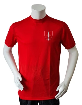 Lancer Løbetrøje med Danske Artilleriregiment - reflekstryk, Rød