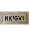 NK / GV1, Sort/Khaki på velcro, 14 x 4,5 cm