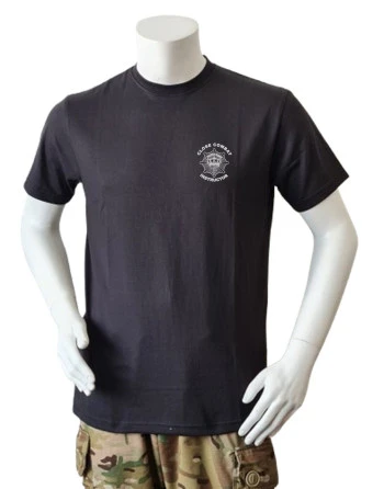 LANCER - T-shirt, Sort, med Livgarden "Close Combat Instructor" tryk på bryst og ryg