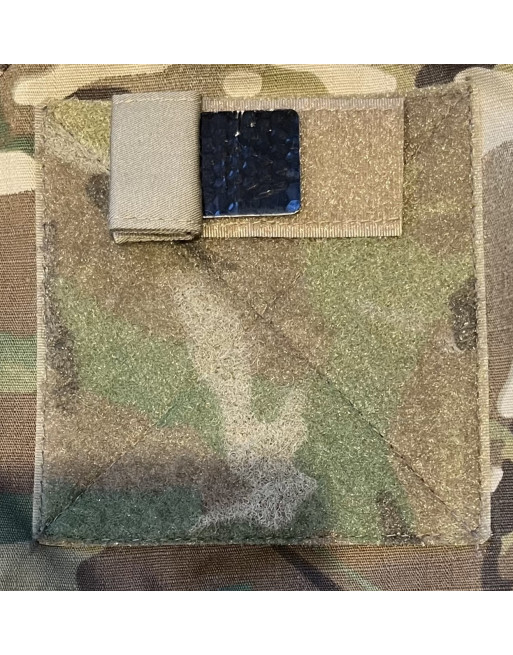 IR Patch, på velcro med cover, Khaki