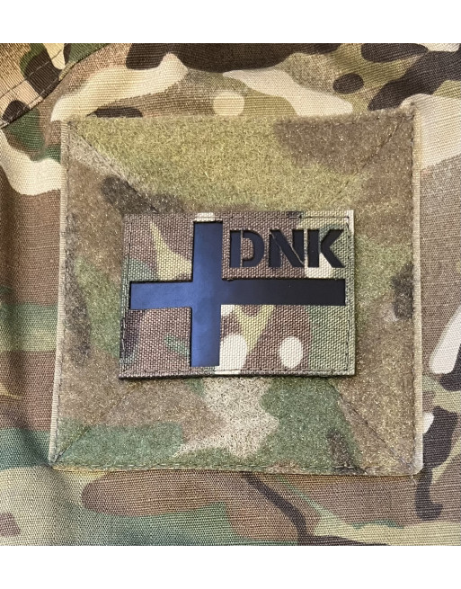 LANCER - IR Dannebrog DNK, Laser Cut MultiCam on velcro