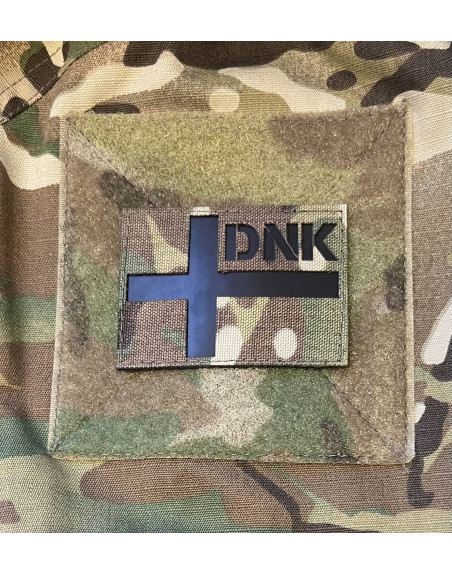LANCER - IR Dannebrog DNK, Laser Cut MultiCam on velcro