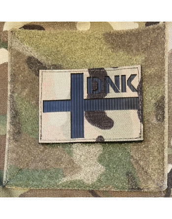 LANCER - Dannebrog DNK, Lasercut MultiCam på velcro