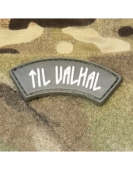 LANCER - TIL VALHAL Patch, PVC buet, oliven/hvid