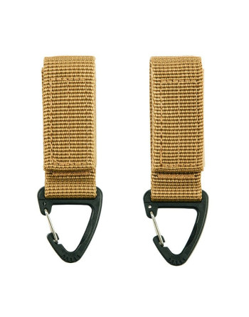 101 INC - 2 stk. PALS (MOLLE) karabiner, Coyote