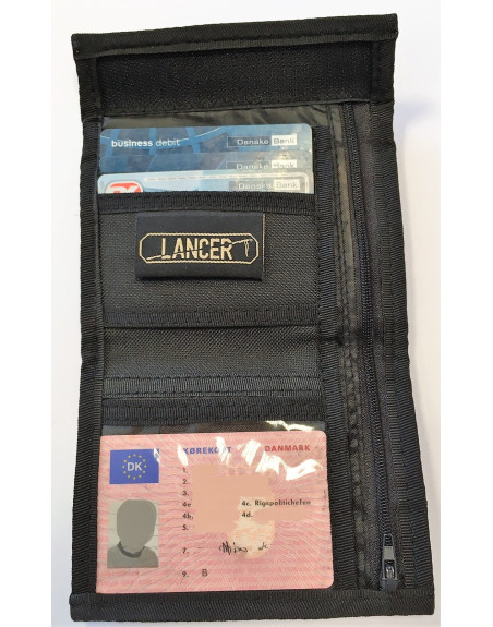 Militær tegnebog, Sort (2 SORTERING)