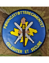 Føringsstøtteregimentet, rundt, PVC mærke på velcro