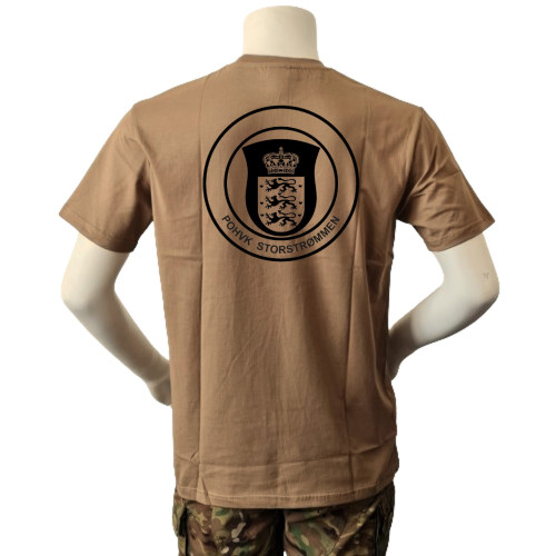LANCER - T-shirt, MTS-Khaki m. POHVK STORSTRØMMENs Enhedsmærke